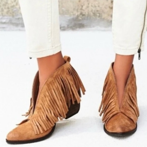 Coconuts by Matisse Shoes - Coconut by Matisse Lombard Brown Fringe Booties
